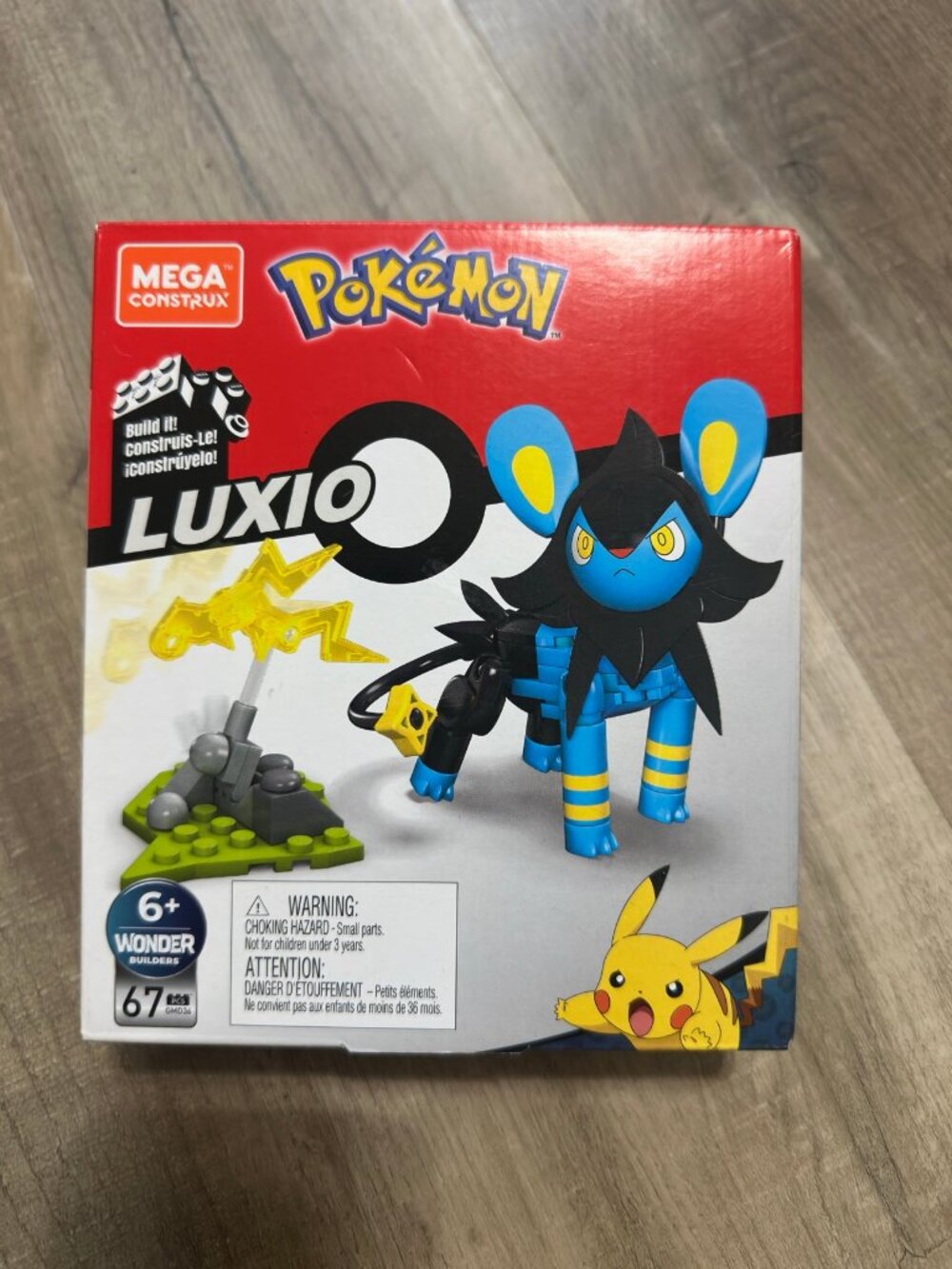 Mega Construx Pokemon Luxio Construction Set 67 Pieces New Sealed